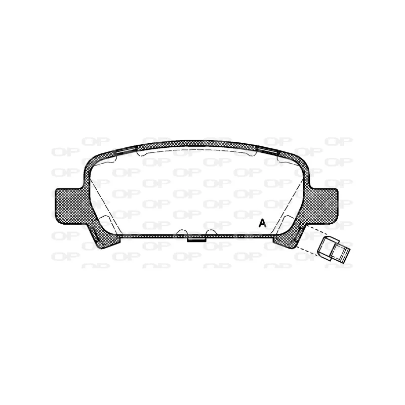 Jeu de 4 plaquettes de frein arrière OPEN PARTS BPA0729.02