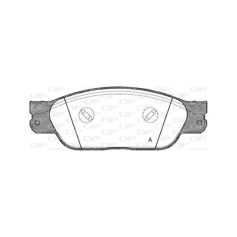Jeu de 4 plaquettes de frein avant OPEN PARTS BPA0731.00