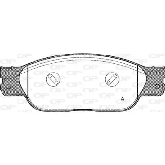 Jeu de 4 plaquettes de frein avant OPEN PARTS BPA0731.10