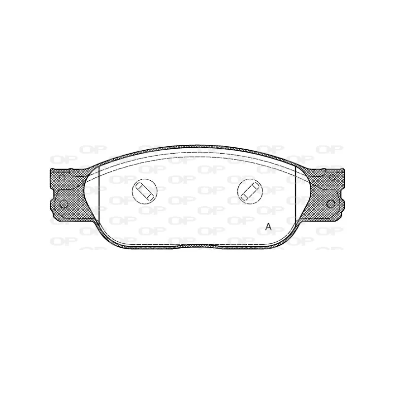 Jeu de 4 plaquettes de frein avant OPEN PARTS BPA0731.10