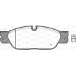 Jeu de 4 plaquettes de frein avant OPEN PARTS BPA0731.20 - Visuel 1
