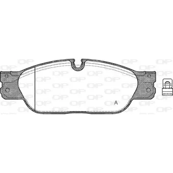 Jeu de 4 plaquettes de frein avant OPEN PARTS BPA0731.20