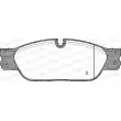 Jeu de 4 plaquettes de frein avant OPEN PARTS BPA0731.20 - Visuel 2