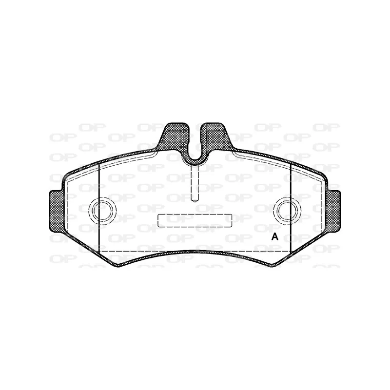 Jeu de 4 plaquettes de frein arrière OPEN PARTS BPA0733.00