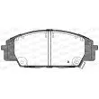 Jeu de 4 plaquettes de frein avant OPEN PARTS BPA0735.02 - Visuel 1