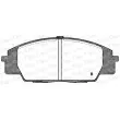 Jeu de 4 plaquettes de frein avant OPEN PARTS BPA0735.02 - Visuel 2