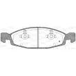 Jeu de 4 plaquettes de frein avant OPEN PARTS BPA0736.02 - Visuel 2