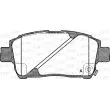 Jeu de 4 plaquettes de frein avant OPEN PARTS BPA0740.02 - Visuel 1
