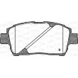 Jeu de 4 plaquettes de frein avant OPEN PARTS BPA0740.02 - Visuel 2