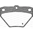 Jeu de 4 plaquettes de frein arrière OPEN PARTS BPA0741.02 - Visuel 2