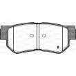 Jeu de 4 plaquettes de frein arrière OPEN PARTS BPA0746.02 - Visuel 2