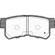 Jeu de 4 plaquettes de frein arrière OPEN PARTS BPA0746.22 - Visuel 2