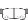 Jeu de 4 plaquettes de frein arrière OPEN PARTS BPA0746.62 - Visuel 1