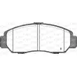 Jeu de 4 plaquettes de frein avant OPEN PARTS BPA0747.12 - Visuel 2
