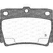 Jeu de 4 plaquettes de frein arrière OPEN PARTS BPA0750.02 - Visuel 2