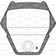 Jeu de 4 plaquettes de frein avant OPEN PARTS BPA0752.22 - Visuel 2