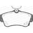 Jeu de 4 plaquettes de frein avant OPEN PARTS BPA0753.02 - Visuel 1