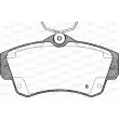 Jeu de 4 plaquettes de frein avant OPEN PARTS BPA0753.02 - Visuel 2