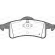 Jeu de 4 plaquettes de frein arrière OPEN PARTS BPA0758.00 - Visuel 1
