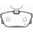Jeu de 4 plaquettes de frein arrière OPEN PARTS BPA0767.12 - Visuel 2