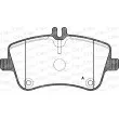 Jeu de 4 plaquettes de frein avant OPEN PARTS BPA0768.00 - Visuel 1