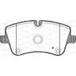 Jeu de 4 plaquettes de frein avant OPEN PARTS BPA0768.00 - Visuel 2