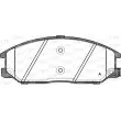 Jeu de 4 plaquettes de frein avant OPEN PARTS BPA0771.12 - Visuel 1