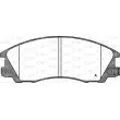 Jeu de 4 plaquettes de frein avant OPEN PARTS BPA0771.32 - Visuel 1