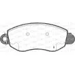 Jeu de 4 plaquettes de frein avant OPEN PARTS BPA0772.02 - Visuel 2