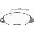 Jeu de 4 plaquettes de frein avant OPEN PARTS BPA0772.22 - Visuel 1