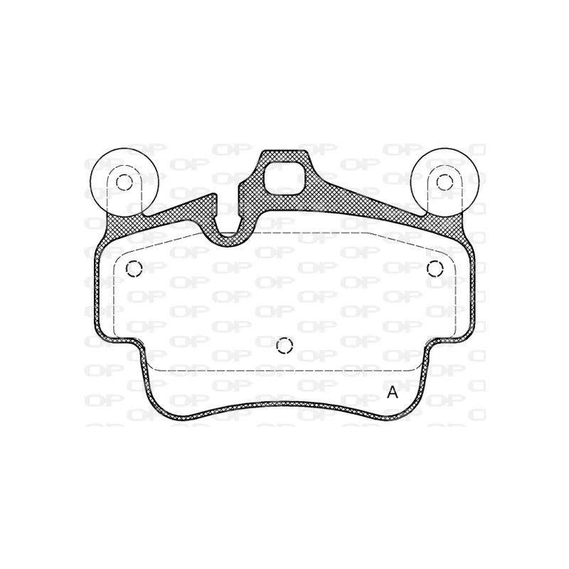 Jeu de 4 plaquettes de frein avant OPEN PARTS BPA0773.20
