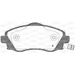 Jeu de 4 plaquettes de frein avant OPEN PARTS BPA0774.02 - Visuel 1