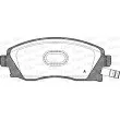 Jeu de 4 plaquettes de frein avant OPEN PARTS BPA0774.12 - Visuel 1