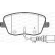 Jeu de 4 plaquettes de frein avant OPEN PARTS BPA0775.01 - Visuel 1