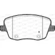 Jeu de 4 plaquettes de frein avant OPEN PARTS BPA0775.01 - Visuel 2