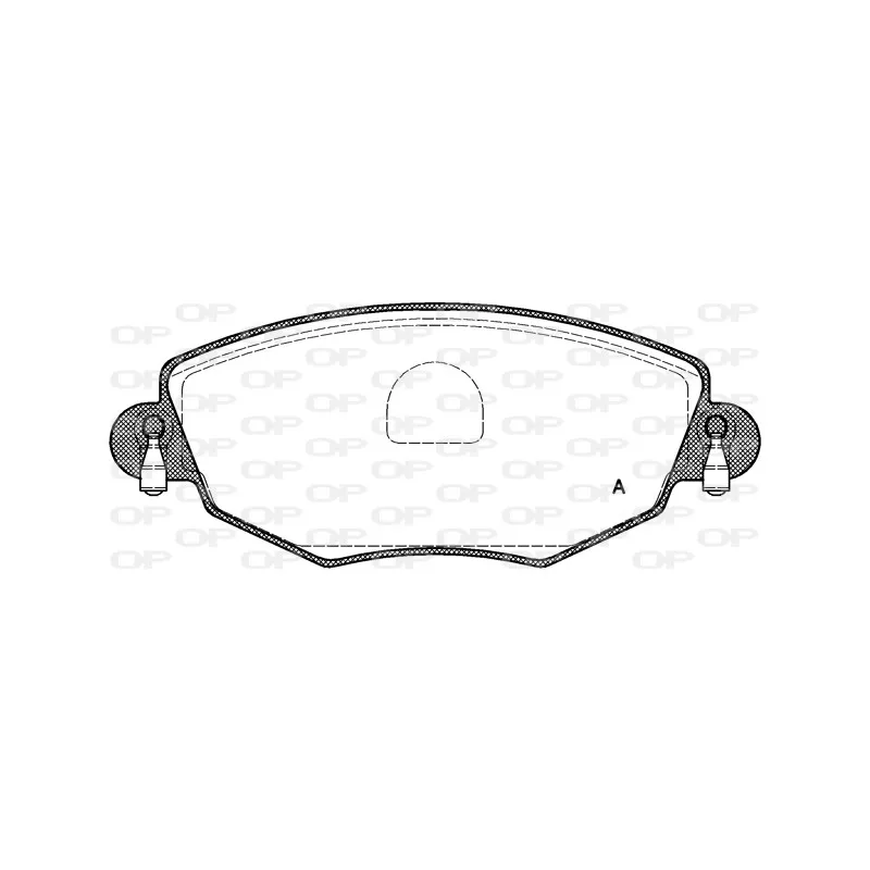 Jeu de 4 plaquettes de frein avant OPEN PARTS BPA0776.00