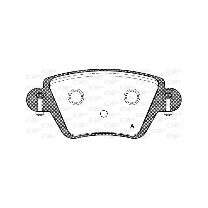Jeu de 4 plaquettes de frein arrière OPEN PARTS BPA0777.10