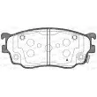 Jeu de 4 plaquettes de frein avant OPEN PARTS BPA0800.02 - Visuel 1