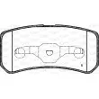 Jeu de 4 plaquettes de frein arrière OPEN PARTS BPA0803.02 - Visuel 2