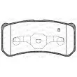 Jeu de 4 plaquettes de frein arrière OPEN PARTS BPA0803.12 - Visuel 2