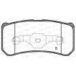 Jeu de 4 plaquettes de frein arrière OPEN PARTS BPA0803.22 - Visuel 2
