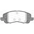 Jeu de 4 plaquettes de frein avant OPEN PARTS BPA0804.20 - Visuel 1