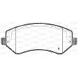Jeu de 4 plaquettes de frein avant OPEN PARTS BPA0807.02 - Visuel 2