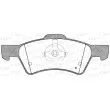 Jeu de 4 plaquettes de frein avant OPEN PARTS BPA0810.02 - Visuel 2