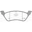 Jeu de 4 plaquettes de frein arrière OPEN PARTS BPA0811.00 - Visuel 2