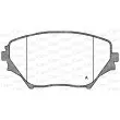 Jeu de 4 plaquettes de frein avant OPEN PARTS BPA0813.00 - Visuel 1
