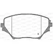 Jeu de 4 plaquettes de frein avant OPEN PARTS BPA0813.00 - Visuel 2