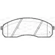 Jeu de 4 plaquettes de frein avant OPEN PARTS BPA0821.02 - Visuel 2