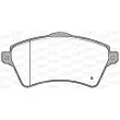 Jeu de 4 plaquettes de frein avant OPEN PARTS BPA0822.00 - Visuel 2
