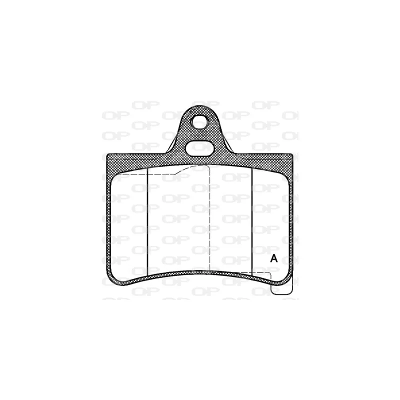 Jeu de 4 plaquettes de frein arrière OPEN PARTS BPA0830.00